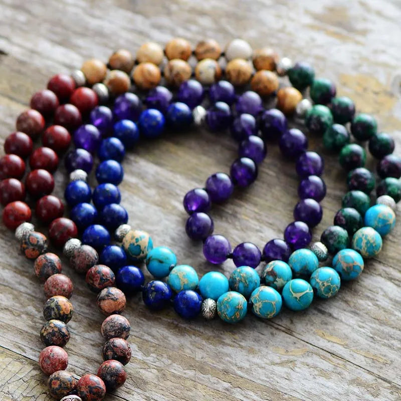 7 Chakra Mala Tassel Necklace