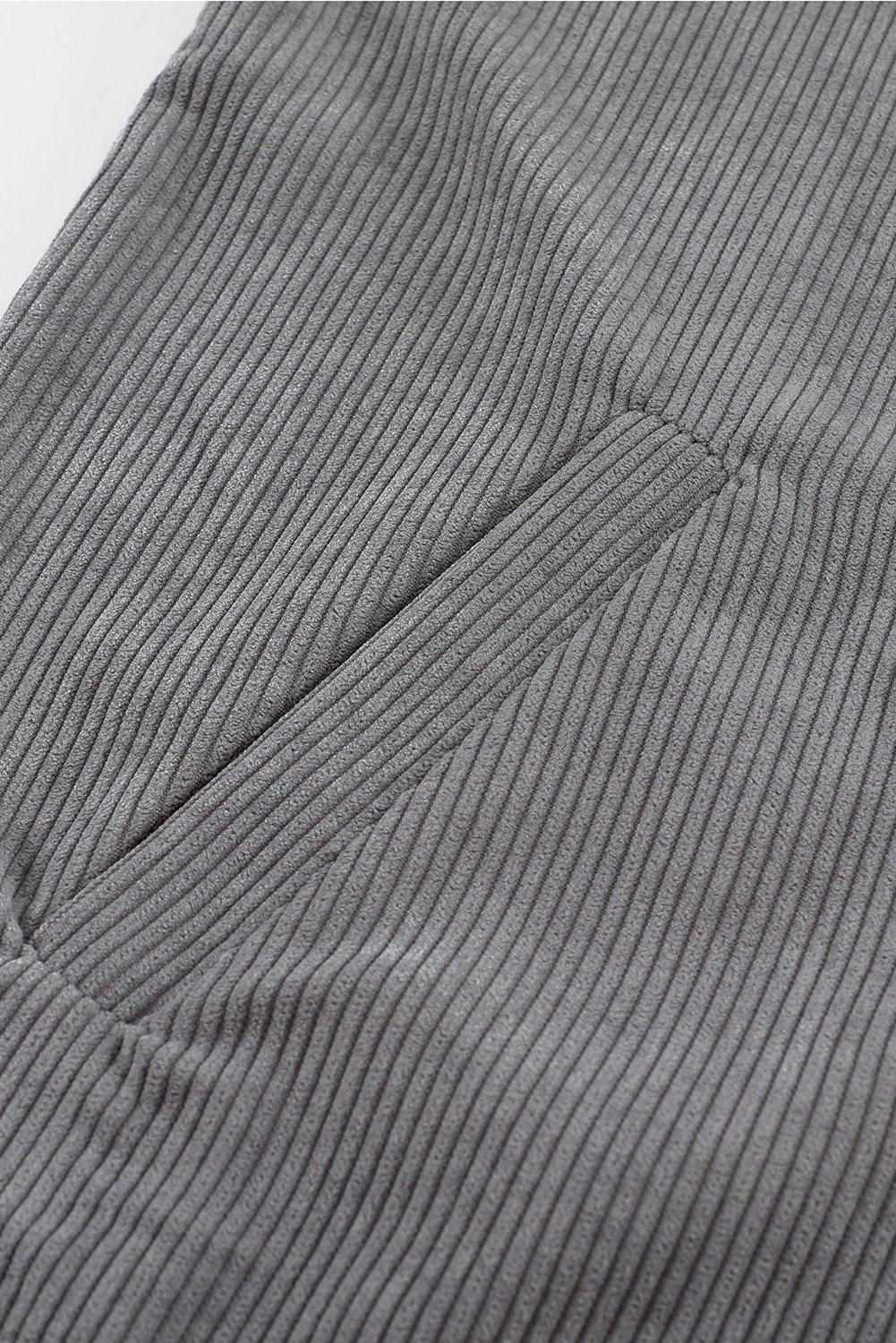 Gray Ribbed Corduroy Jacket