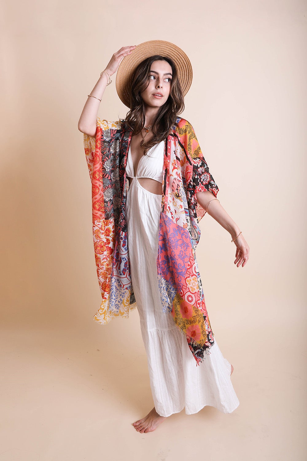 Boho Patchwork Kimono